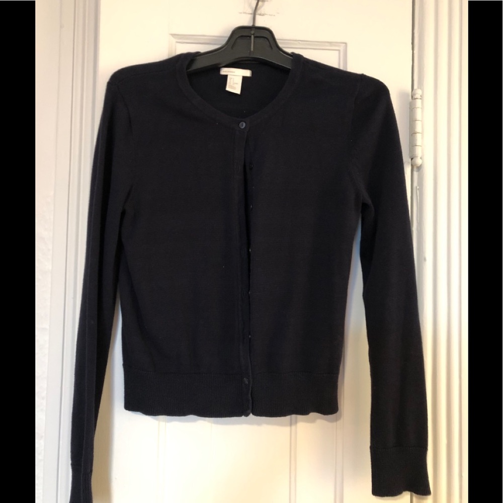 Navy cardigan